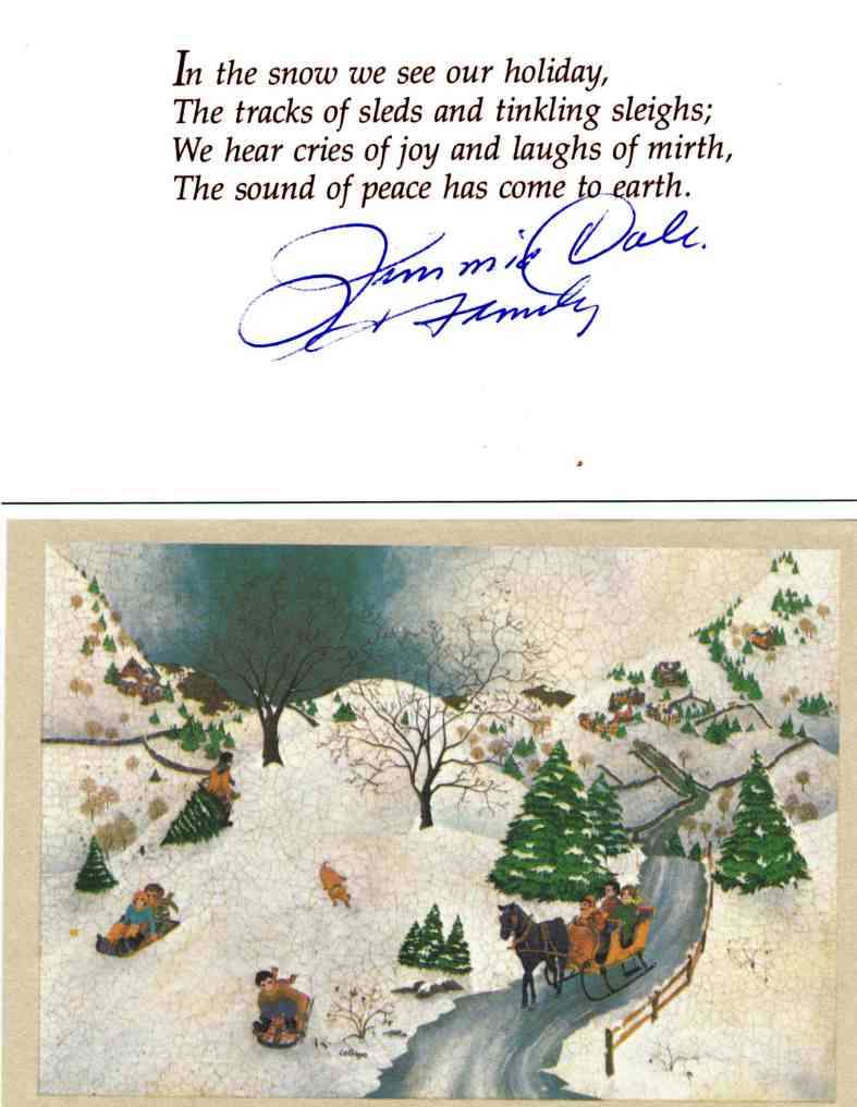 Jimmie Dale Xmas Greetings 1984