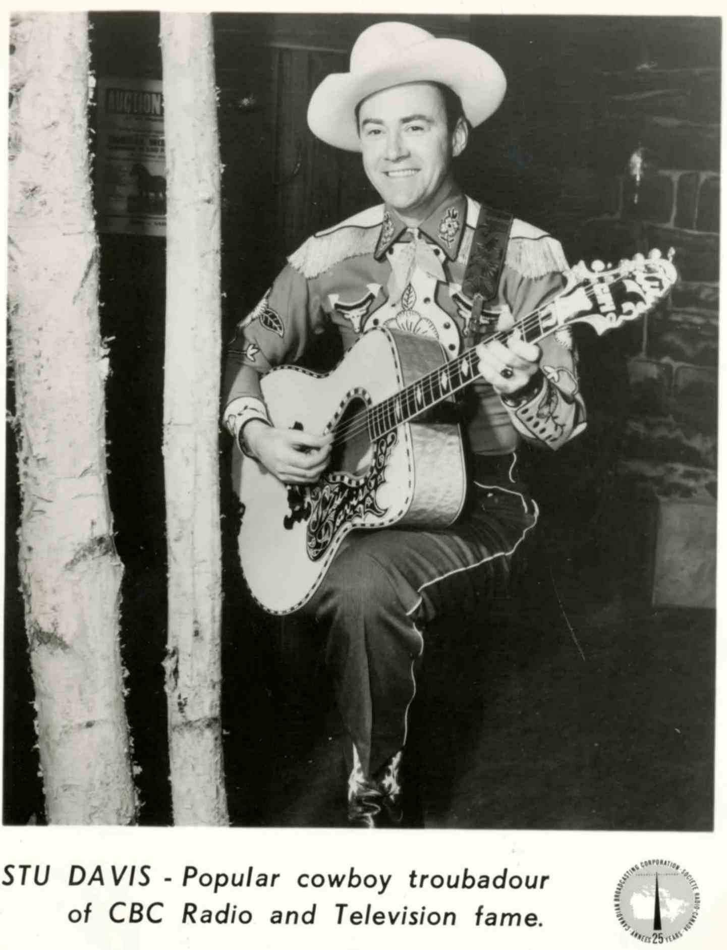 Stu Davis in his Candian Tee Vee show in 1956